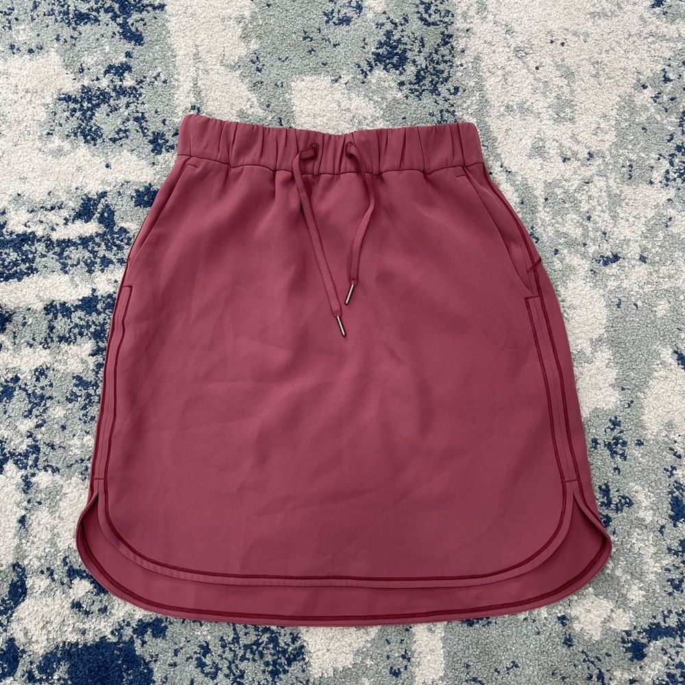 Lululemon On The Fly Skirt With Side Pockets Golf Tennis Gym Woman Size 6
